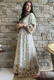 Zaida Smock Dress Hazelnut